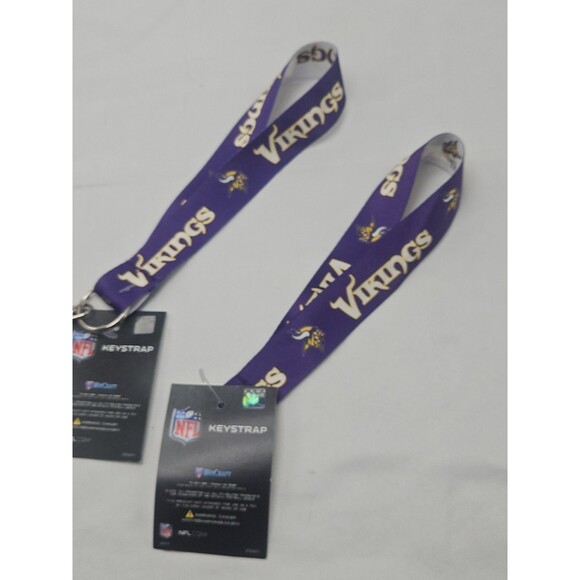 Minnesota Vikings National Football League Key Strap Set Of 2 - Picture 7 of 15